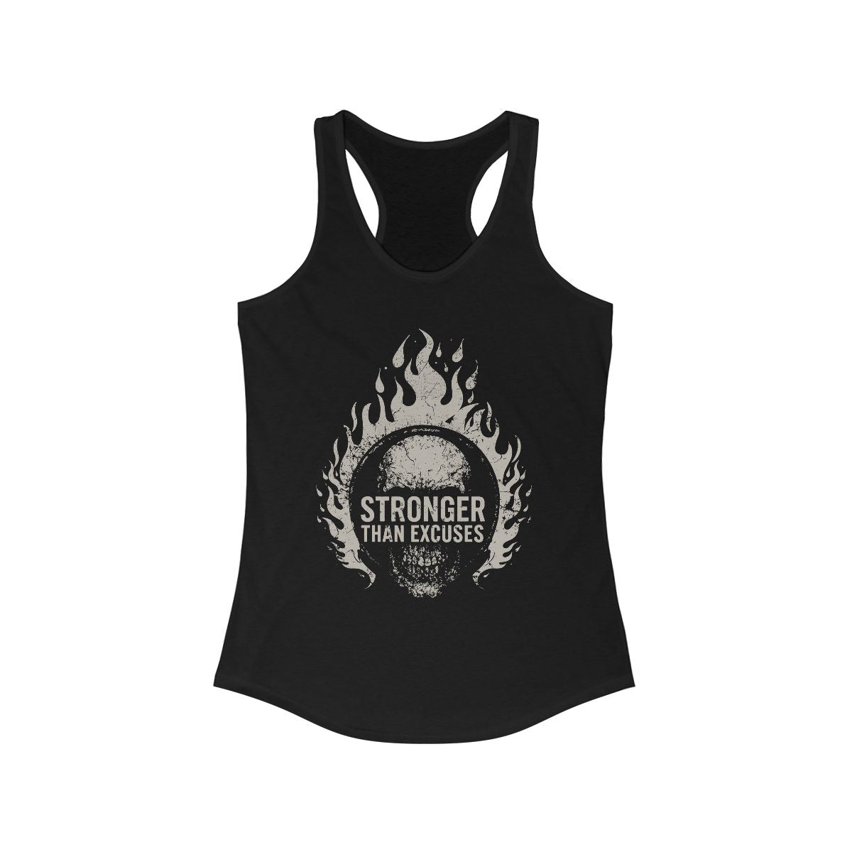 Stronger Than Excuses Flames Women's Tank Top