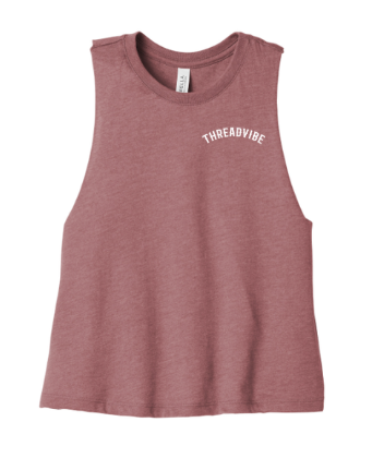The Standard Crop Top Heather Mauve