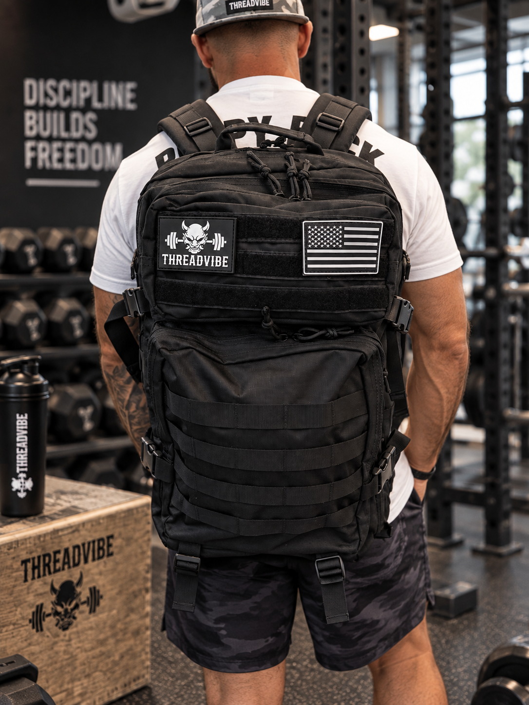 Black 45L Tactical Bag