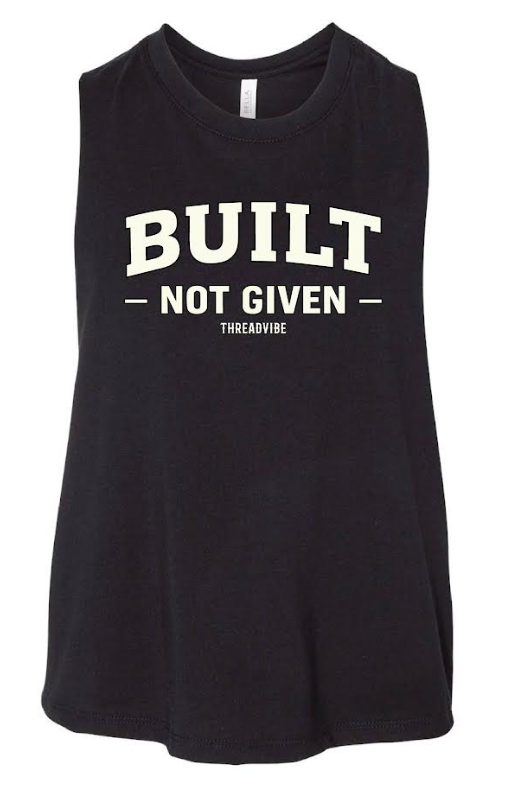 The Standard Crop Top Built Not Given Black