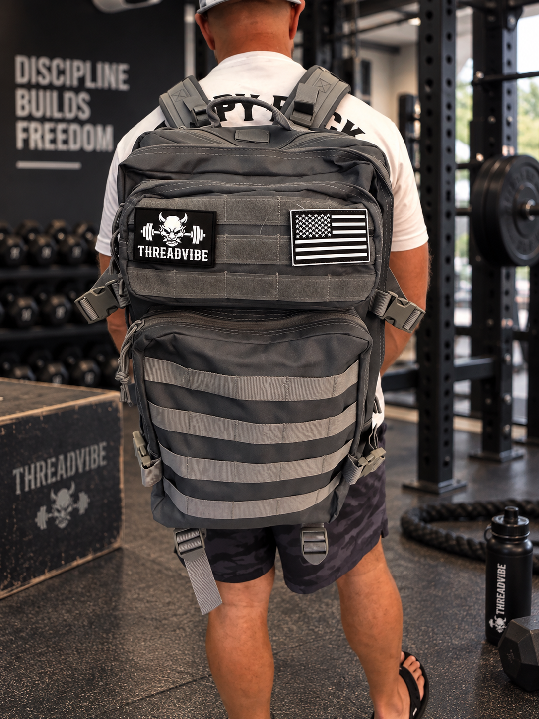 Grey 45L Tactical Bag