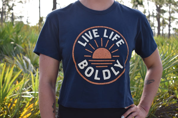 Live Life Boldly Crop Top