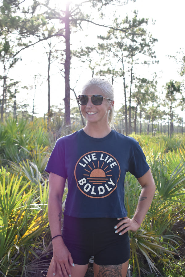 Live Life Boldly Crop Top