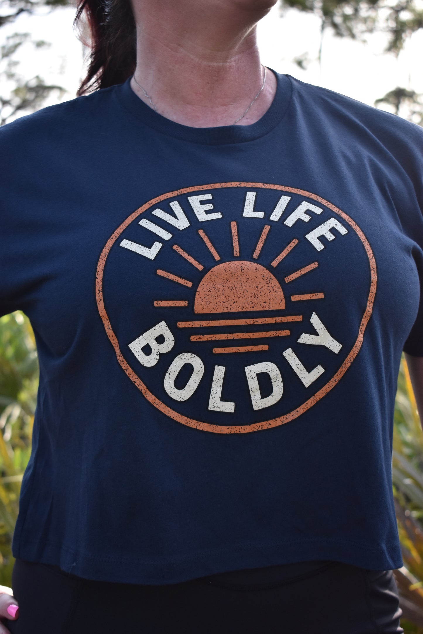 Live Life Boldly Crop Top