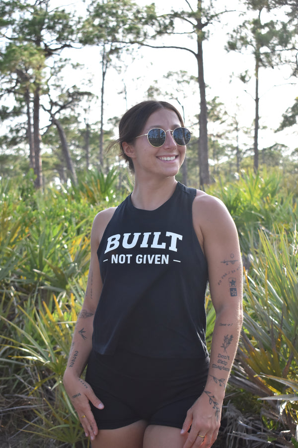 The Standard Crop Top Built Not Given Black