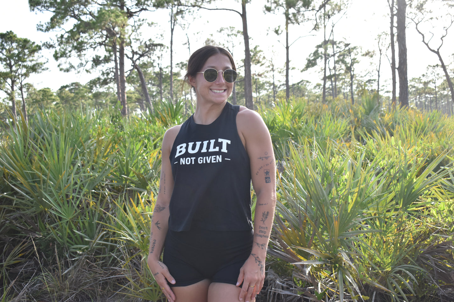 The Standard Crop Top Built Not Given Black