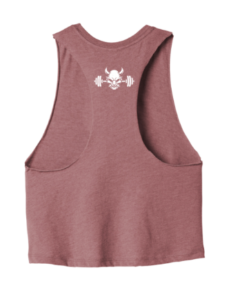 The Standard Crop Top Heather Mauve