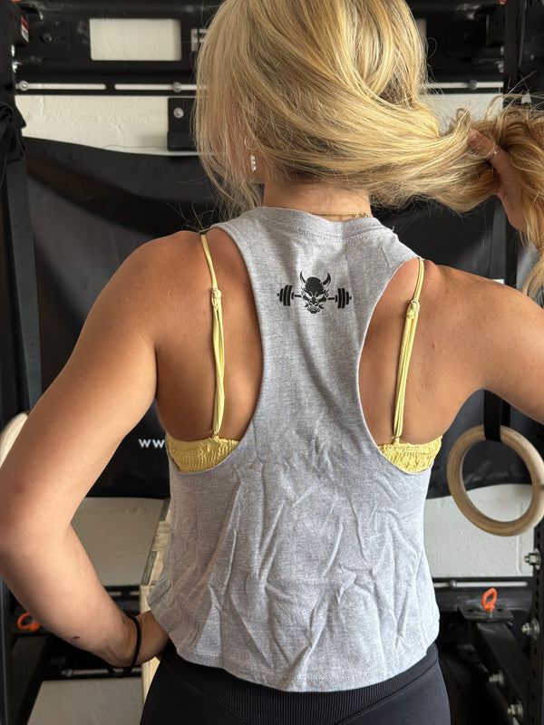 The Standard Crop Top Grey