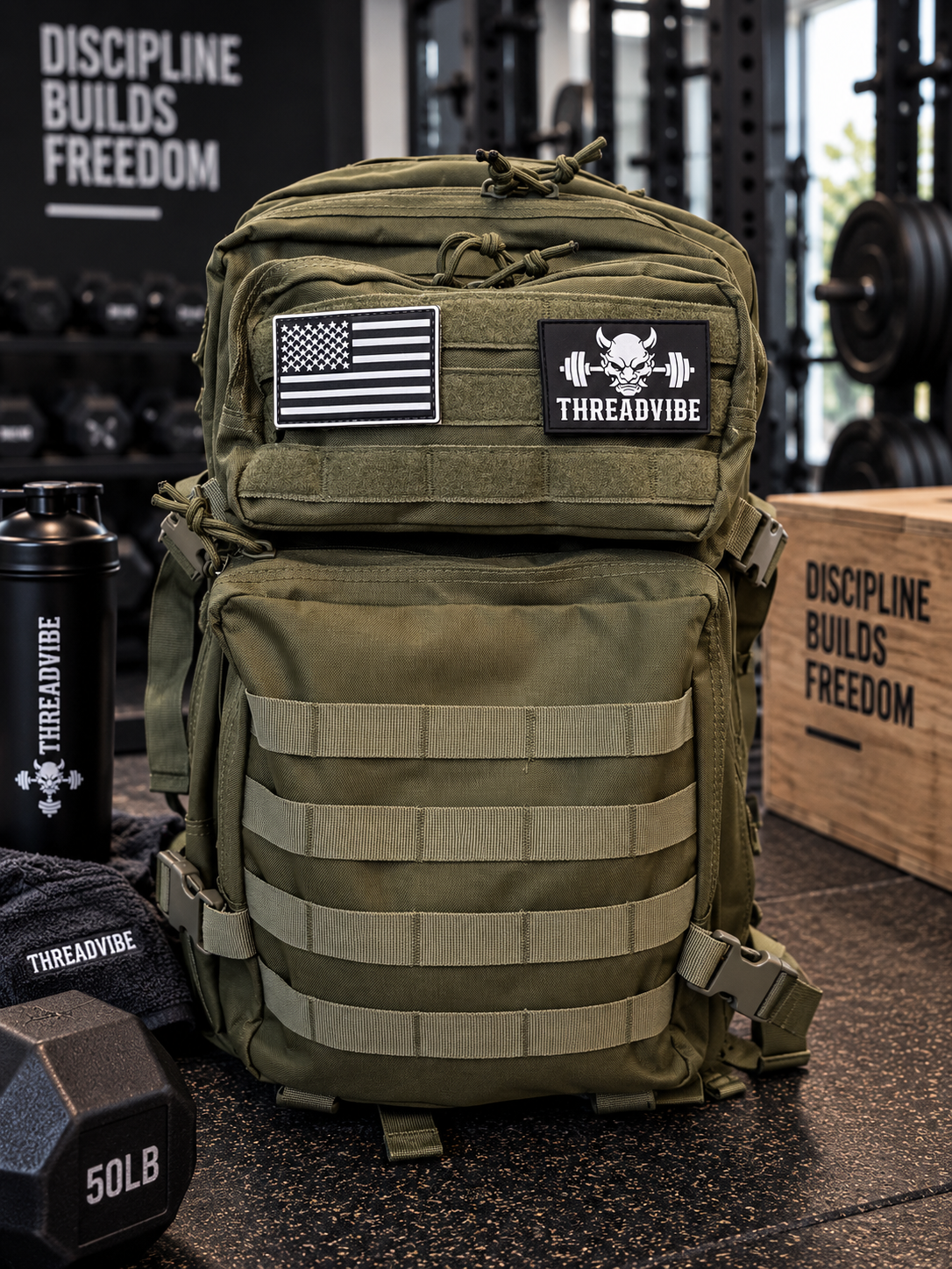 Green 45L Tactical Bag