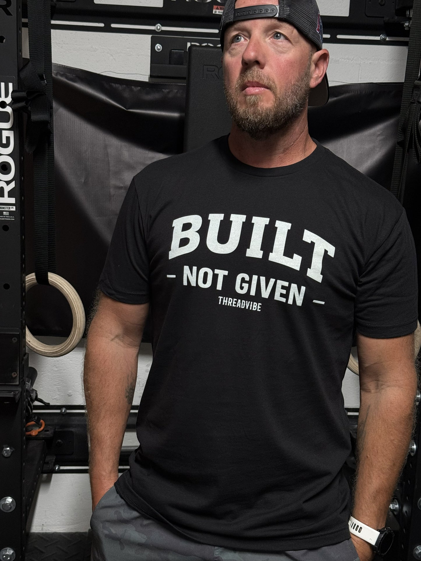 Built Not Given Black Tee