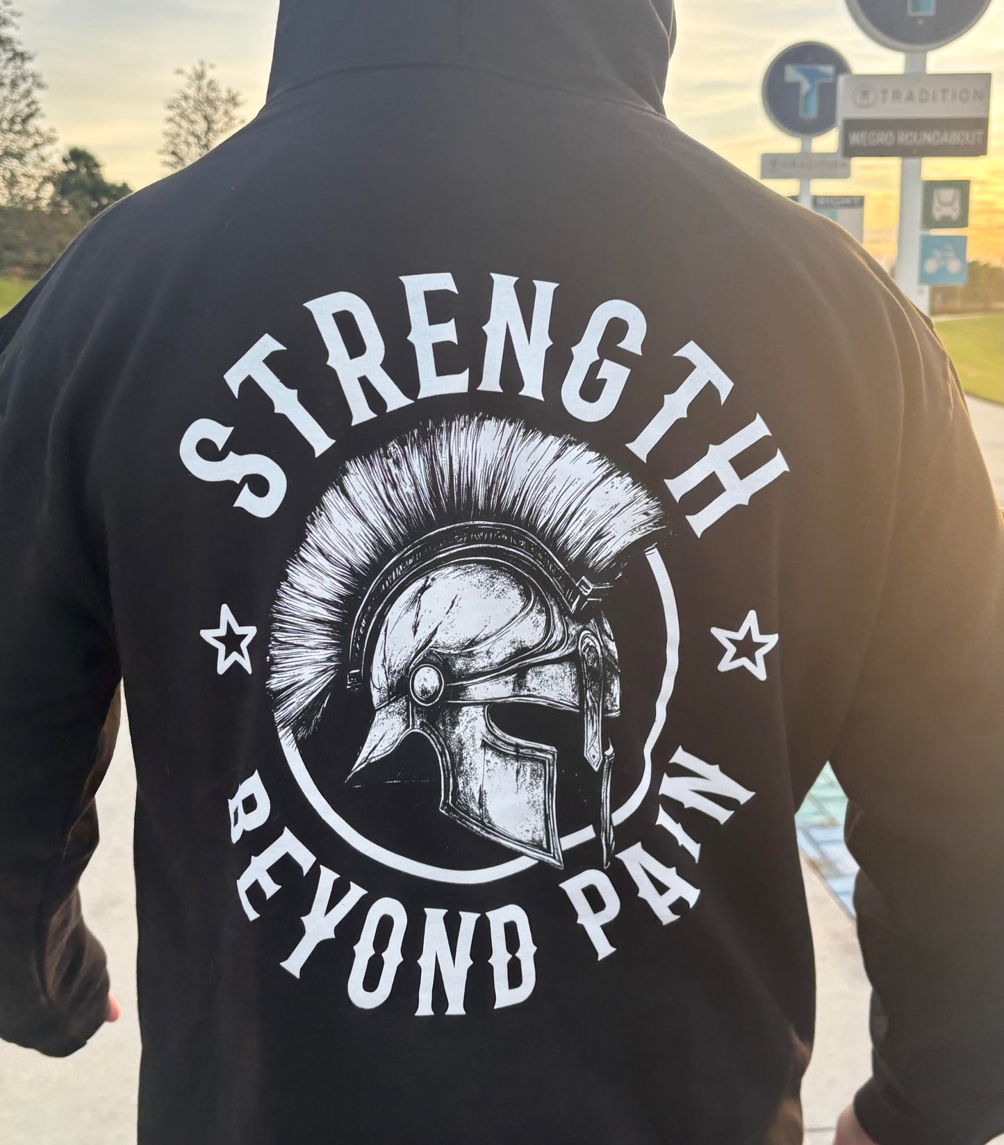 Strength Beyond Pain Hoodie Black